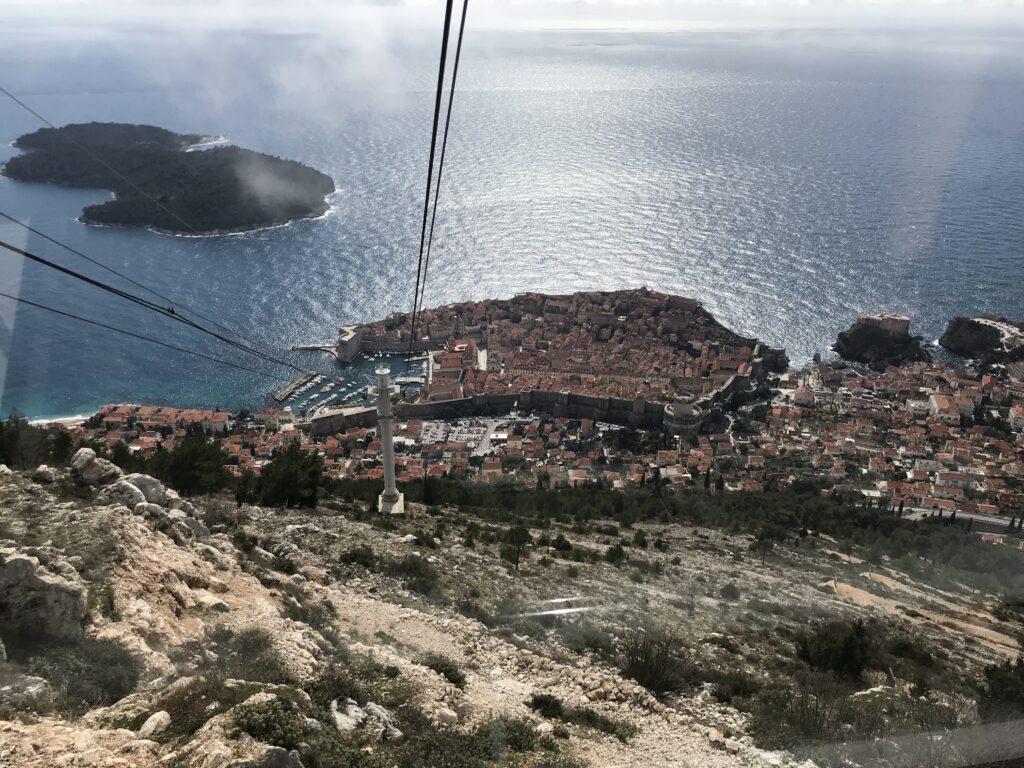 Pogled na Dubrovnik sa Srđa