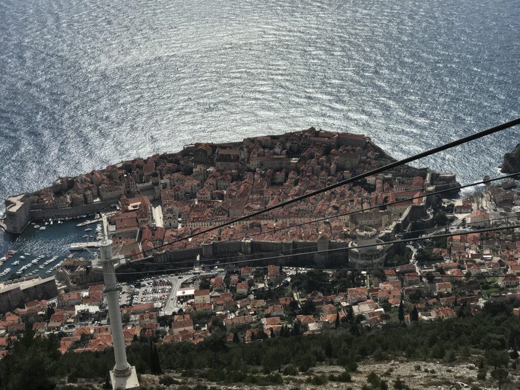 Pogled na Dubrovnik sa Srđa