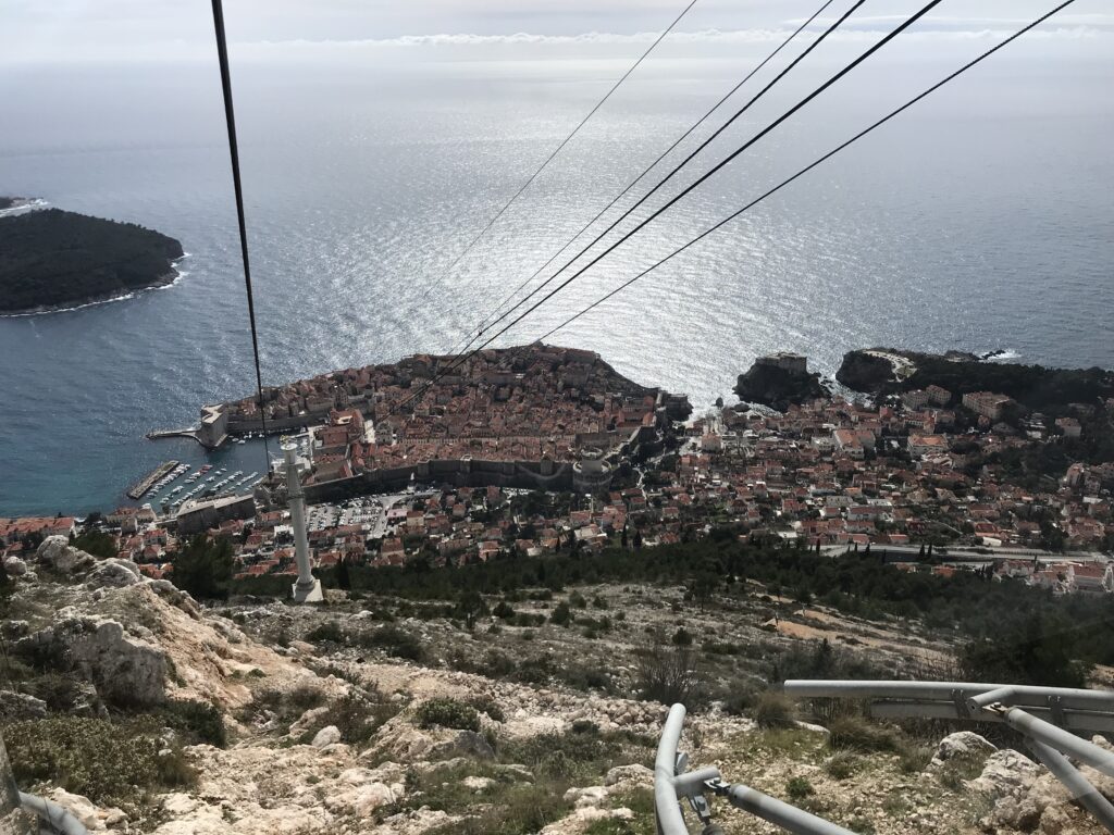 Pogled na Dubrovnik sa Srđa